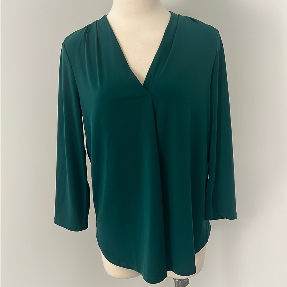 41 Hawthorn Green Blouse with 3/4 Sleeves